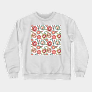 Ornate floral seamless texture Crewneck Sweatshirt